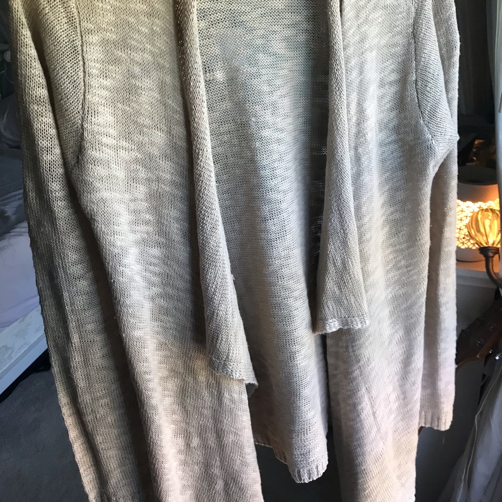 Tan cardigan